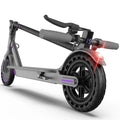 Purple Electric Scooter for Adults, Top Speed 19 Mph, 350-Watt Motor, 14-18 Mile Range, Supports Smart App Control, Easy to Carry, Folds up for Storage in a Trunk, Can Carry up to 265 Lbs, Fuel-Efficient Choice.