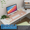 Large Office Leather Desk Mat, Mouse and Keyboard Pad, Computer and Laptop Mat, Desktop Protector and Cover, Writing Pad and Blotter (31.5