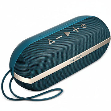 Bluetooth Speaker,Ipx7 Waterproof,Portable,Shower Speaker, Wireless Sync 100+ Speakers,Big Volume Booming Bass, 24H Playtime/Floatable/Rgb Lights/Bt5.3 for Outdoor/Beach (Blue)
