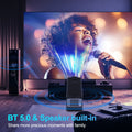 4K Native 1080P Android 11 Projector 390ANSI HY320 Dual Wifi6 BT5.0 Cinema Outdoor Portable Projetor Upgrated HY320