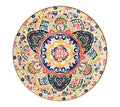 10 Strawberry Street Set of 6 Fiesta Bloom Dinner Plates