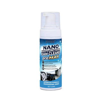 ZYKR Nano Multi-Functional Foam Cleaner Pro MAX - a Powerful Deep-Cleaning Product Suitable for Both Household and Vehicle Deep Cleaning. It Is Suitable for Removing Stains on Car Interiors and Sofas. Capacity: 150 Milliliters.