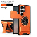 Rotating Ring Phone Case, Compatible with Samsung 25/24/23/22/21 Ultra, High-End Design, Practical Stand Case, TPU+PC Armor Shell, with Camera Protector, Unisex, Military-Grade Protective Case
