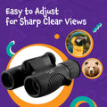 Think Peak Black Binoculars Science Toy for Kids Ages 3-12 Years - Real Compact Outdoor Adventure & STEM Educational Nature Hiking Explorer for Bird Watching, Camping Children’S Birthday Gift