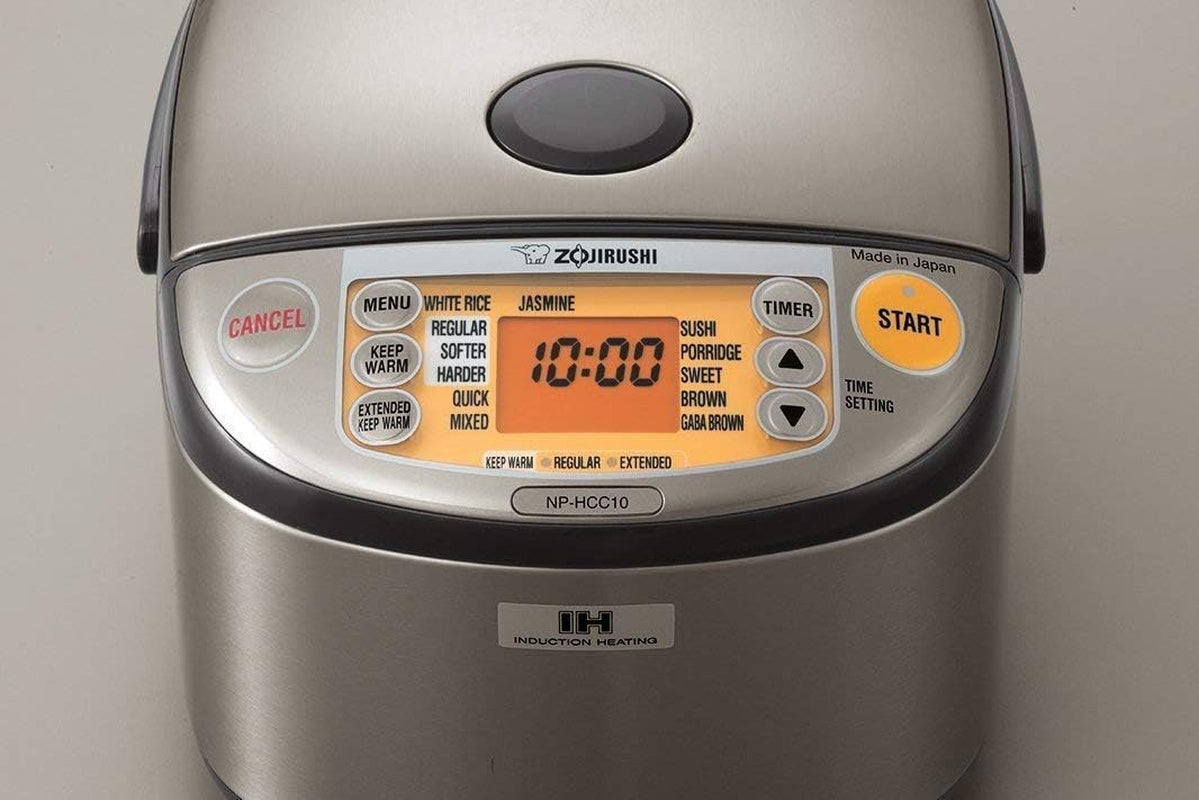 NP-HCC10XH Induction Heating System Rice Cooker and Warmer, 5.5-Cup, Stainless Dark Gray