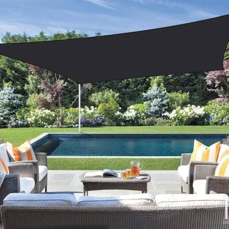 2Pcs 90% Blackout Cloth (Black) - 10 X 13Ft Uv-Resistant Shade Net with Reinforced Rivets, Suitable for Outdoor Adventures / Camping / Garden / Patio / Greenhouse.Mesh Shade Cloth，Easter Gifts