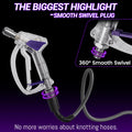 High-Pressure Washer Transparent Purple Spray Gun with Self-Locking Head and 3/8