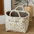 Stylish, Lightweight Storage Box with a Carry Handle and Foldable Design—Sweet, Fresh Aesthetic Suitable for Home, Picnics, Shopping, Snack Baskets, and an Essential Household Item.