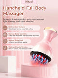 Handheld Full Body Massager with 35-Speed 4-In-1 Soothingpulse Technology, Vibration, Heat, and Light for Full Body Care on Neck,Back,Arms,Waist,Belly&Belly& Legs, Gift for Parents,Girlfriend