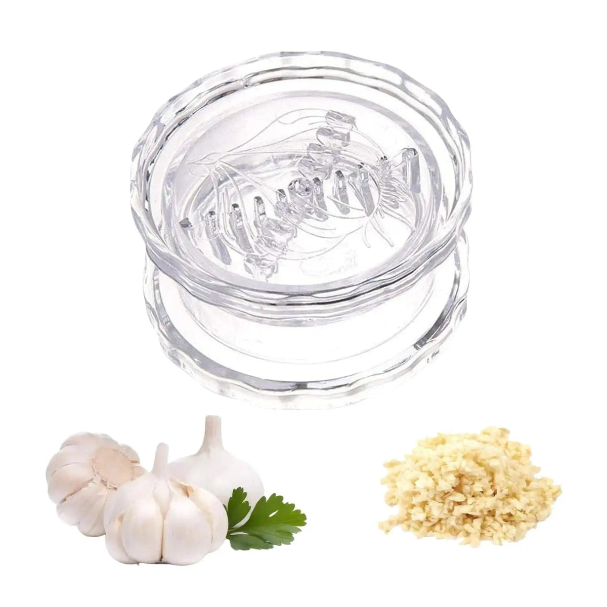 Manual Garlic Twister & Masher, Multi-Functional Mincer & Grinder for Garlic, Onion, Ginger, Herbs, Nuts, Impact Resistant Kitchen Gadget & Home Accessory